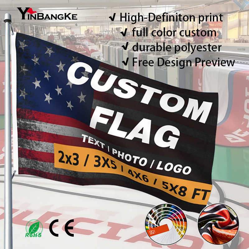 Custom Logo 3x5 Feet Team Sports
