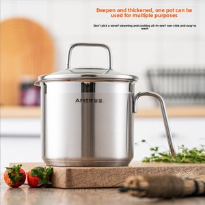 Olla todo en uno de acero inoxidable 304, suplemento alimenticio multifuncional para bebés, vaporizador de leche, caldo de sopa de cocina grueso de grado alimenticio - Product Image 1