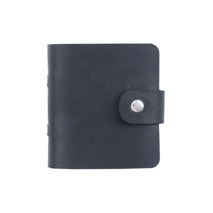 Genuino Crazy Horse cuero A9 tamaño anillo planificador carpeta 3 agujeros Mini Retro cuaderno de hojas sueltas portátil Bloc de notas/diario al por mayor - Product Image 6