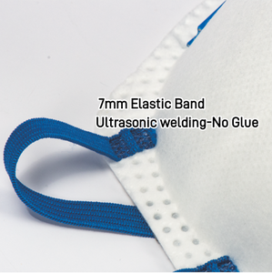 Mascarilla Desechable FFP2 KN95 con Válvula, 5 Capas de Tela No Tejida, Clip Nasal Ajustable, Respirador Antipolvo - Product Image 4