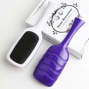 Персонализированная пластиковая расческа для волос, индивидуальная расческа для волос, популярная расческа для распутывания волос с ручкой