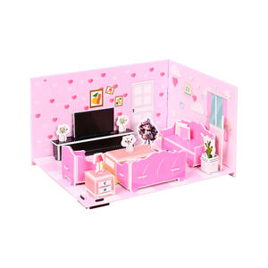 <span class=keywords><strong>Livre</strong></span> de jouets en papier 3D mignon à faire soi-même, scène <span class=keywords><strong>pop</strong></span>-<span class=keywords><strong>up</strong></span>, puzzle artisanal silencieux et épaissi avec mécanisme d'assemblage sans découpe - Product Image 6