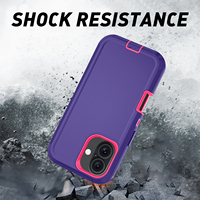 Étui 3 en 1 de style sportif, résistant aux chocs et à l'eau, en PC+TPU, échantillon gratuit, 16 14 13 12 11 Pro Max Plus, clip de ceinture, support