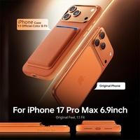 Étui de téléphone magnétique tissé de haute qualité pour iPhone 17 12 13 14 15 16 Pro Max avec porte-cartes et protection intégrée