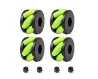 Collection de roues Mecanum pour voiture robot 65mm 68mm 80mm compatible avec les kits robotiques N20 TT Motor