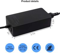 Chargeur adaptateur secteur 102W 15V 6,33 a pour Microsoft Surface Book 2 Surface Book pro 2017 Pro 3/4/5