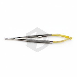 Castroviejo Micro Porte-Aiguille 14cm Instruments Médicaux Chirurgicaux Embouts en Carbure de Tungstène Mâchoires Dentelées Grip Microchirurgie Ophtalmique - Product Image 1