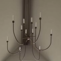 Plafonnier en cristal chromé contemporain de Zhongshan, de bonne qualité, grand plafonnier rond de luxe pour hall d'hôtel