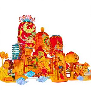 Faroles LED Tradicionales Chinos de Zigong para Celebraciones de Diwali, Acción de Gracias y Exposiciones - Farol Luminoso Hecho a Mano - Product Image 1