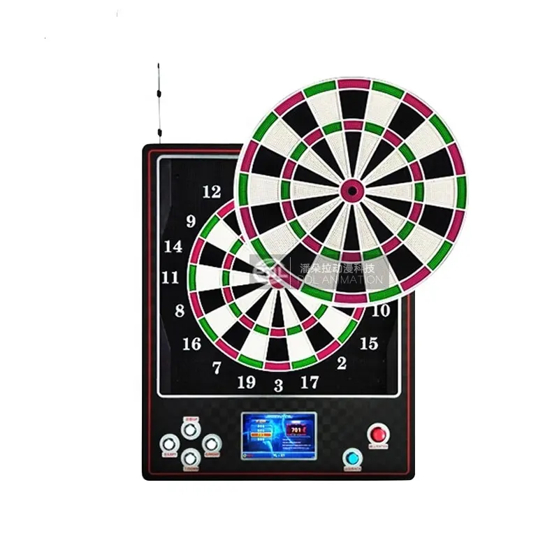 Wholesale Mini household Dart Game Machine Electronic Dartboard with 6 darts Any type of adaptor