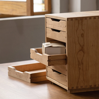Boîte de rangement de bureau en bois massif, tiroir de bureau, armoire de rangement, décoration intérieure pour certificats, organisateur d'articles divers de bureau