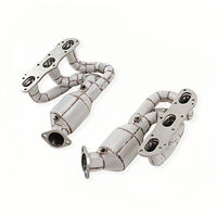 Colectores de Escape de Alto Flujo para Porsche Cayman Boxster 981 2.7L 3.4L 2013-2015 OEM, Longitud Igualada, Mejora de Rendimiento y Potencia