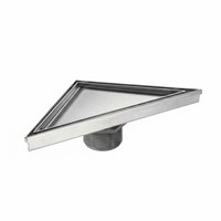 Drain de sol triangulaire en acier inoxydable pour salle de bain