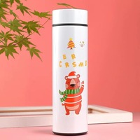 thermos isotherme en acier inoxydable, écologique, à affichage numérique de la température par LED intelligente, alimenté