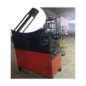 High strength stainless steel pipe rolling machine Metal pipe shrinking machine Mop Rod Threading Machine