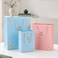 Sac cadeau en papier écologique, sac à bonbons, sac pour faveurs de mariage, prince, princesse, poignée en corde torsadée, logo personnalisé, vente en gros et au détail