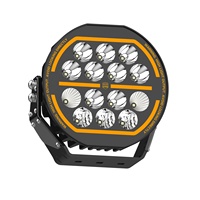 Nouveau projecteur rond de 7 pouces à lumière continue avec effet stroboscopique pour camions, fourgonnettes, véhicules tout-terrain, phare de voiture LED DRL
