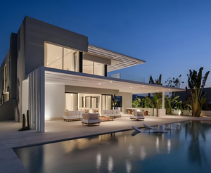 Nouvelle <span class=keywords><strong>maison</strong></span> préfabriquée en acier, conception gratuite, style moderne du milieu du siècle, garantie de plus de 5 ans, villa de luxe, résistance au vent de plus de 121 mph - Product Image 4