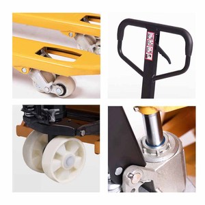 Fabrieksleverancier Zware 5000Kg Capaciteit Hydraulische Push Hand <span class=keywords><strong>Pallet</strong></span> Truck <span class=keywords><strong>Pallet</strong></span> <span class=keywords><strong>Jack</strong></span> Met Nylon Wielen 685*1220Mm - Product Image 5