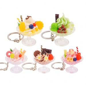 New Simulation Food Ice Cream Keychain Pendant Fun Food Play Dream Car Bag Keychain - Product Image 1