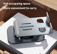 Support de téléphone en métal Flexible Portable Rotation à 720 degrés support de téléphone de bureau pliable appareils mobiles support de tablette PC pour bureau
