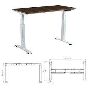 Solution de bureau à domicile Smooth Motion, bureau électrique ergonomique réglable en hauteur pour le travail assis-debout à domicile - Product Image 6