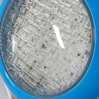 Luz LED Sumergible para Piscina de 12W AC12V IP68 RGB+RF, Acero Inoxidable, Lente Prismática Blanca