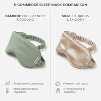 Masque de sommeil en bambou écologique, antibactérien, doux pour les yeux, pour peaux sensibles, avec couleurs et tailles personnalisables, utilisable en toutes saisons