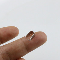 Fermoir en acier inoxydable pour bijoux DIY, accessoire de pendentif, attache de collier épaissie
