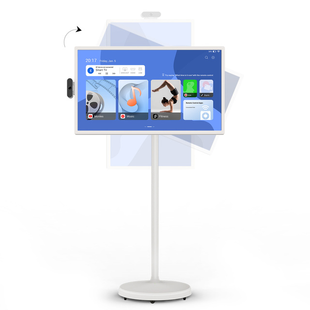 New 21.5/24 Inch Mobile Android 12 Touch IPS Incell Screen Wireless Full HD 1920x1080 LCD Monitor with Built-in Speaker