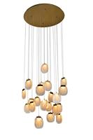 Lustre suspendu en verre de luxe, design nordique moderne et créatif, idéal pour villa, escalier, maison, hôtel, décoration d'intérieur, vente chaude