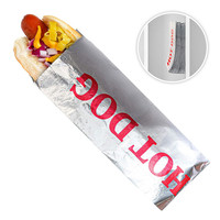 Sacs en aluminium pour kebab Sacs en papier doublé en aluminium Emballages en aluminium pour hot-dogs