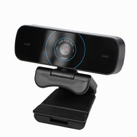 Webcam USB 2.0 Sensor CMOS 720p Plug and Play dengan Mikrofon Ganda Terintegrasi, Deteksi Wajah & Nightshot untuk Laptop/PC/Android