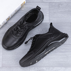 <span class=keywords><strong>Scarpe</strong></span> Casual in Vera Pelle per <span class=keywords><strong>Uomo</strong></span>, Sneakers in Pelle di Vacchetta di Prima Qualità, Foderate in Pile per l'Inverno, <span class=keywords><strong>Calde</strong></span> e Morbide con Suola Flessibile - Product Image 3