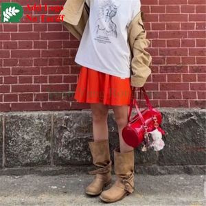 รองเท้าบูทสูงเหนือเข่า ยี่ห้อ Made in China แบบส้นแบนและส้นสูง  วัสดุหนัง สำหรับผู้หญิง - Product Image 1