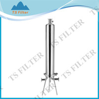 Boîtier de filtre à liquide en acier inoxydable 304/316L OEM/ODM, certifié ISO9001 CE, électro-polissage, compatible 10-40 pouces, pour traitement de l'eau