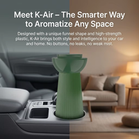 Nouveaux Produits 2026 pour la Maison : Diffuseur d'Arômes Intelligent K-Air pour Voiture et Maison avec Capteur de Vibration, Machine à Huiles Essentielles à Ouverture/fermeture Automatique