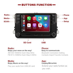 Android Auto Carplay RCD440 PRO 6 rd035187b autoradio MIB per <span class=keywords><strong>VW</strong></span> Polo Passat B6 B7 Golf <span class=keywords><strong>5</strong></span> 6 <span class=keywords><strong>Jetta</strong></span> MK5 6 Tiguan CC - Product Image 2