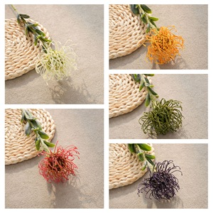 CallaFloral Chrysanthème Artificiel Moulin à Vent à Branche Unique, Fleur en Plastique pour Décoration Intérieure, Blanc Rouge Jaune Vert Violet - Product Image 3