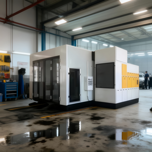 Cabine de <span class=keywords><strong>peinture</strong></span> automobile avec chauffage au brûleur diesel Riello, éclairage LED et fonction de séchage |   Atelier automobile, <span class=keywords><strong>peinture</strong></span> de <span class=keywords><strong>carrosserie</strong></span> - Product Image 1