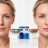 Poudre de peptide de cuivre bleu GHK-Cu de qualité supérieure WV Brand, pureté 99 % (CAS 89030955), matière première chimique pour soins capillaires cosmétiques, 25 kg