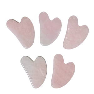 Rose Quartz Natural <b>Jade</b> Gua Sha Face Massager - Product Image 1