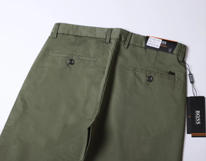 맞춤 제작 면 스판 남성용 치노 팬츠 제조업체 남성 카키 슬림핏 치노 바지 - Product Image 4