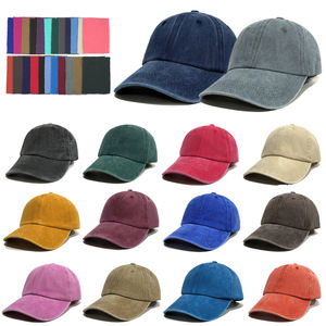 Gorra de Béisbol al por Mayor de 6 Paneles, Estilo Desgastado, Personalizable con Logotipo Bordado, Retro Vintage, de Algodón, Gorra Deportiva Tipo Dad Hat - Product Image 3