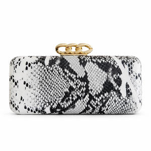 Bolso de Noche Elegante para Mujer con Diseño de Serpiente, Correa de Cadena Desmontable, Cartera de PU, Bolso de Moda para Fiestas Formales y Bodas - Product Image 1