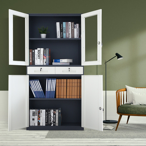 Fenglong, casilleros de acero de 2 cajones, archivador de oficina, puertas de acero, estante ajustable para oficina o taller, armario de gran capacidad - Product Image 6