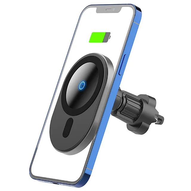 15W Magnetic Wireless Car Charger Mount QI Fast Charge Airvent Car Phone Holder For Iphone 12 Series