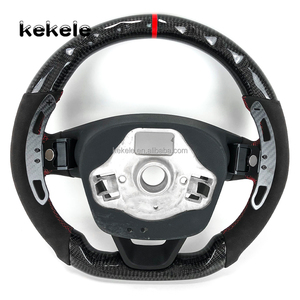 Volante de Fibra de Carbono para Seat <span class=keywords><strong>Leon</strong></span> <span class=keywords><strong>Cupra</strong></span> MK3 con Levas de Cambio Magnéticas de Fibra de Carbono - Product Image 6