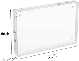 Customized Acrylic Magnetic Traditional Photo <b>Frame</b> 5x7 & <b>4x6</b> Shape Design Medium Sheet Durable Desktop Decor Fridge Magnets - Product Image 3
