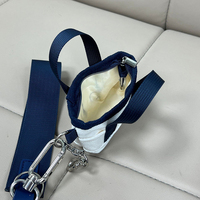 Tas Pouch Mini Portabel untuk Pergelangan Tangan, Tas Kanvas Nano Multi-Kantong untuk Sehari-hari, Dompet Koin, Tempat Kartu untuk Wanita